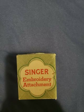 Vintage Singer Daring & Embroidery Attachment Box