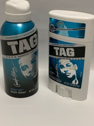 Vintage Carmelo Anthony Tag Signature Series Stay Up Body Spray & Deodorant