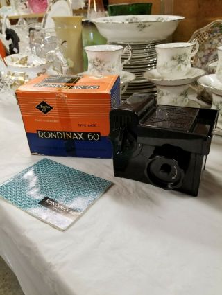 Vintage Agfa Rondinax 60 Daylight Devloping Tank And Instructions