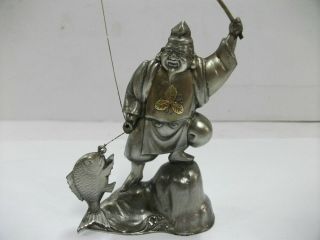 A god of Ebisu (mythology) of the pure silver.  One of Japanese Seven Lucky Gods. 7