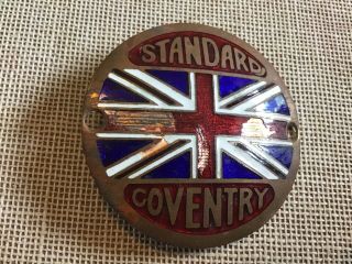 Vintage Standard Coventry Enamel Car Badge