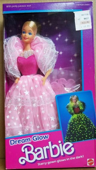 Barbie 1985 Dream Glow Doll 2248 - Starry Gown Glowd In Dark