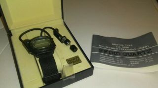 N.  O.  S Extremely Rare Seiko A826 Training Wristwatch Back To The Future Model.