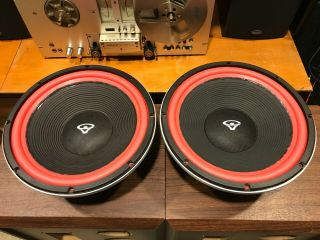 Pair Vintage Cerwin - Vega Atw12 Recently Refoamed Woofers Speakers For At12 D7 D5