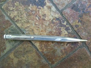Vintage Sterling Silver Mechanical Pencil,  Made In England; Yard O Led,  18 Gtw