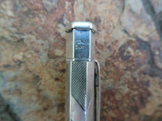 Vintage Sterling Silver Mechanical Pencil,  Made in England; Yard O Led,  18 gtw 5
