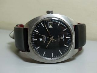 Vintage Tissot Seastar Automatic Date Swiss Wrist Watch E397 Old Antique