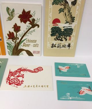Vintage 9 Packs Of Chinese paper cuts 41 Paper Cuts In Total Gorgeous 3