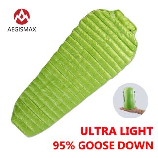 Aegismax Goose Down Sleeping Bag Mummy Bag Outdoor 3 Season 11 Degree 230g