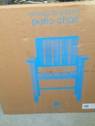 Vintage Michael Graves For Target Wooden Patio Chair Nib 35”h X 27”w X 25” Deep