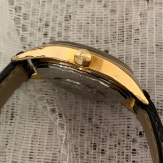 Vintage Tissot T - 12 Automatic Seastar Men ' s Gold Watch 36mm 6