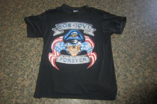 Vintage Bon Jovi Forever The Brotherhood Tour - 1989 Spring Ford T - Shirt Size L