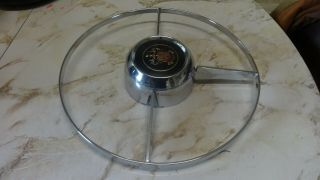 vintage 1951 1952 buick steering wheel horn ring horn button nos ish 7