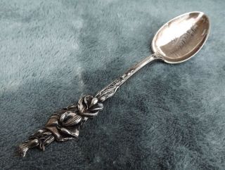 Sweet Pea By Watson Mechanics 5 1/2 " Sterling Souvenir Spoon Bevier Mo.