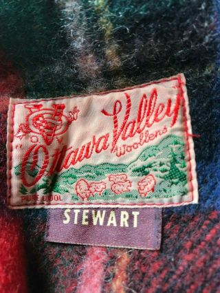 Vintage Ottawa Valley Woollens Pure Wool blanket 56 