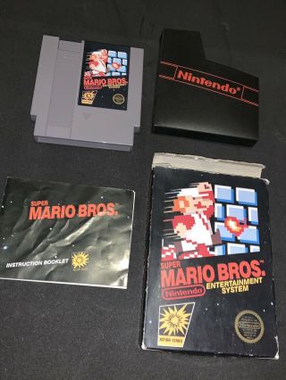 Mario Bros Hang - Tab No Rev - A Cib Complete Nintendo 1985 Rare
