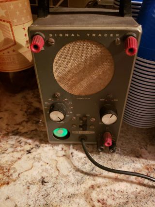 Vintage Heathkit Signal Tracer Model It - 12 For Powering On.  It