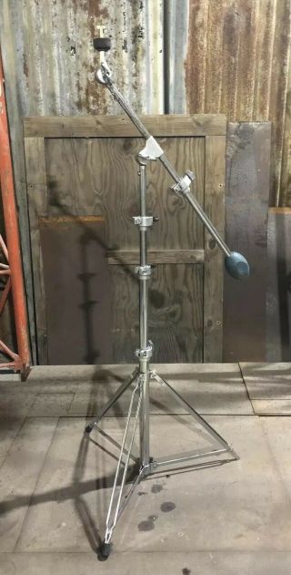 Vintage Rogers Memriloc Cymbal Boom Stand W/ Counter Weight - Made In Usa