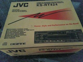 Jvc Ksrt424 Am/fm Cassette Deck (complete) Vintage Car Stereo Rare
