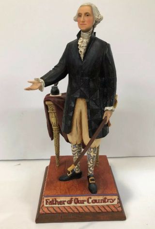 Rare Jim Shore Heartwood George Washington " The Father Of Our Country " President
