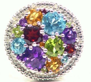 Samuel B Behnam Bjc Natural Stone Diamond 925 Sterling Silver Engagement Ring