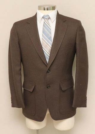 Vintage Mens 38S Van Horn ' s 2 Piece Brown Suit 2