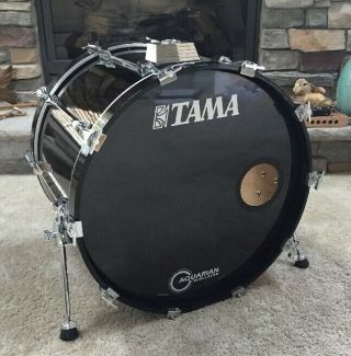 Vintage Tama Artstar Ii 16x22 " Bass Drum Piano Black Lacquer