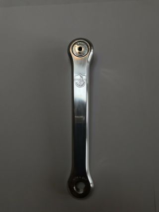 Campagnolo Record Left Crank Arm 172.  5mm - Engraved Logo Vintage Nos