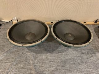 Pair Vintage Altec 416a 16 Ohm Woofers For Vott Speaker