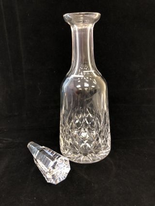 Vintage Waterford Crystal Liquor Wine Decanter With Stopper Alana Pattern