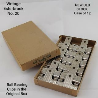 Vintage Esterbrook Ball Bearing Clip No 20 Case Of 12 Old Stock