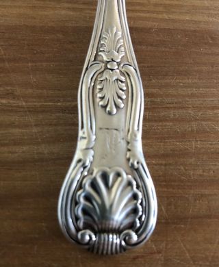 Antique Mary Chawner STERLING Silver Kings Pattern Spread Knife 65.  3g LOOK 2