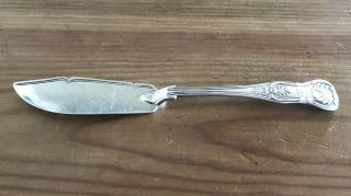 Antique Mary Chawner STERLING Silver Kings Pattern Spread Knife 65.  3g LOOK 5