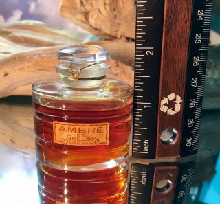 AMBRE by GUELDY 20 - 30 ML EXTRAIT VINTAGE RARE BACCARAT FLACON 6
