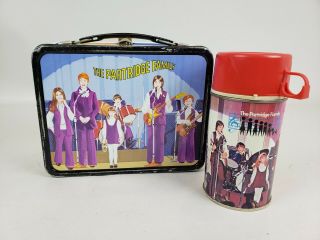 Vintage 1971 The Partridge Family Metal Lunchbox Complete W/ Thermos