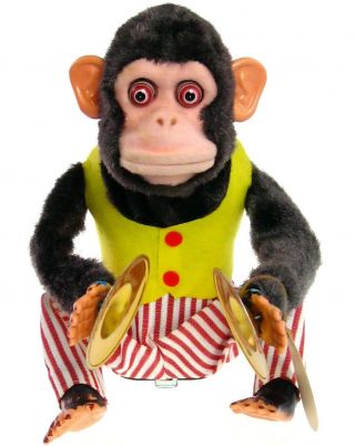 Vintage Daishin Japan Jolly Chimp Toy Story Monkey w/Inserts Tags & Box 3