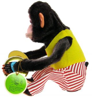 Vintage Daishin Japan Jolly Chimp Toy Story Monkey w/Inserts Tags & Box 4