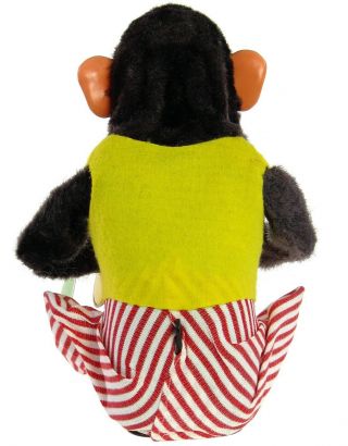 Vintage Daishin Japan Jolly Chimp Toy Story Monkey w/Inserts Tags & Box 7