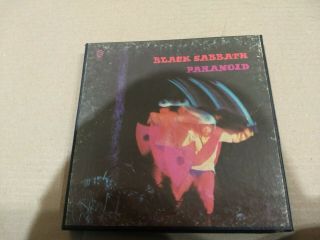 Vintage Black Sabbath Parranoid Reel To Reel 4 Track Tape 3 3/4 Ips,  Collectable