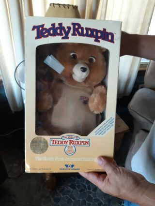 Vintage Worlds of Wonder Teddy Ruxpin Animated Talking Toy Bear 1985, 7