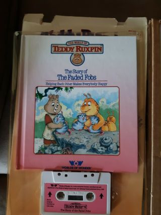 Vintage Worlds of Wonder Teddy Ruxpin Animated Talking Toy Bear 1985, 8