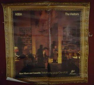 Vintage Abba : The Visitors Music Poster 30 " X 30 " Store Advertising