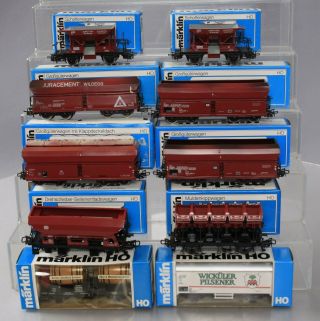 Marklin Ho Scale Vintage Freight Cars: 4635,  4610,  4631,  4691,  4626,  4422,  4610,