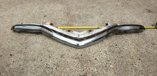 Old Vintage 47 48 Chevy Car Grill Part Center Top Bar 1947 1948 Chevrolet