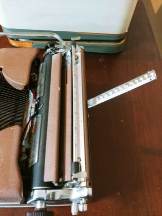 Vintage 1959 Olympia SM4 Portable Brown Typewriter & Case Made In W.  Germany 5