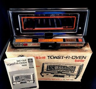 Vintage Ge General Electric Deluxe Toaster Oven Toast R Oven T23 3123 Complete