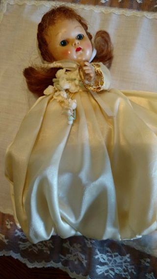 Hard Plastic Strung Vogue Ginny (1952) Bride Form The Bridal Series