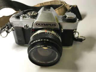 Vintage Om G Olympus Film Camera Zuiko Auto - S 50mm 1:1,  8 Lens 2