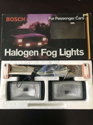 Vintage Bosch Halogen Fog Lights Model 22450 - Made In Sweden