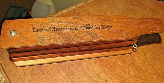 Vintage Signed Ben Lee’s Champion Gobble Box Turkey Game Call Old Hunting Rare 2